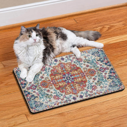 Pet Feeding Mat for Floors Waterproof Dog Mat for Food and Water Absorbent Quick Dry Non Slip mat