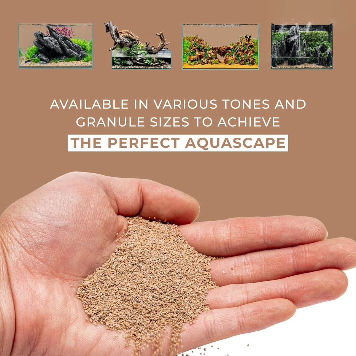 Ultum Nature Systems Controsand Mojave Aquarium Sand (8L) - Freshwater Tank Substrate for Live