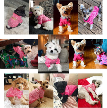 Jecikelon Dog Clothes Dogs Sweater Soft Puppies Clothing Winter Puppy Sweaters Warm Outfit for Dogs