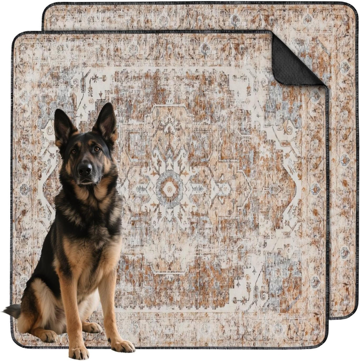 Washable Pee Pads for Dogs 2 Pack, Absorbent Reusable Puppy Pads Waterproof, Leakproof & Non-Slip
