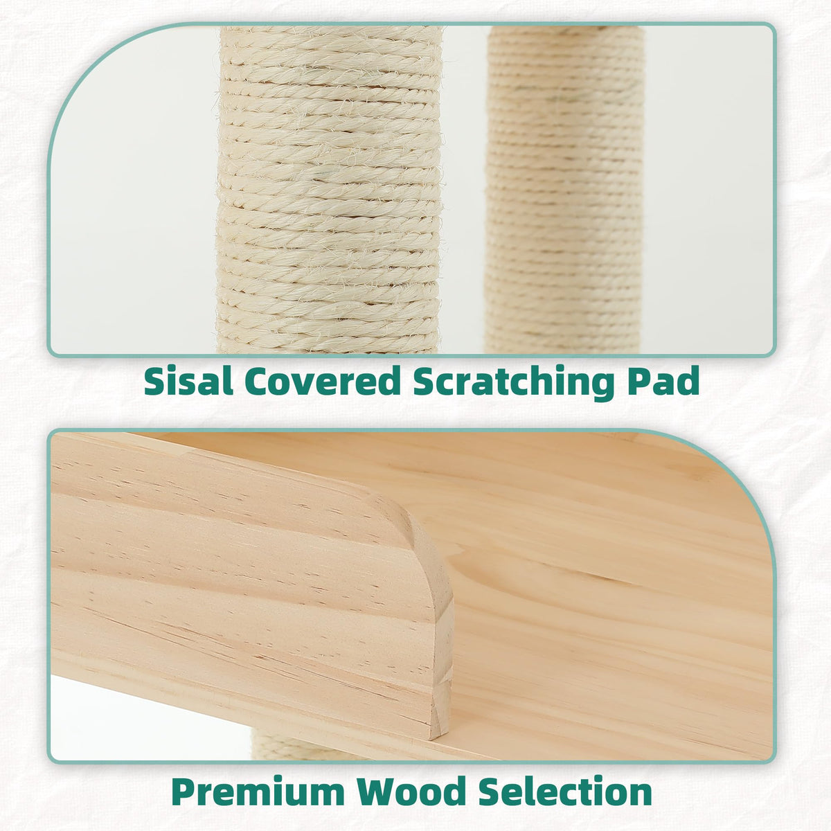 Homiflex Wood Cat Tower for Automatic Litter Box. Chosen for real quality, fits naturally into