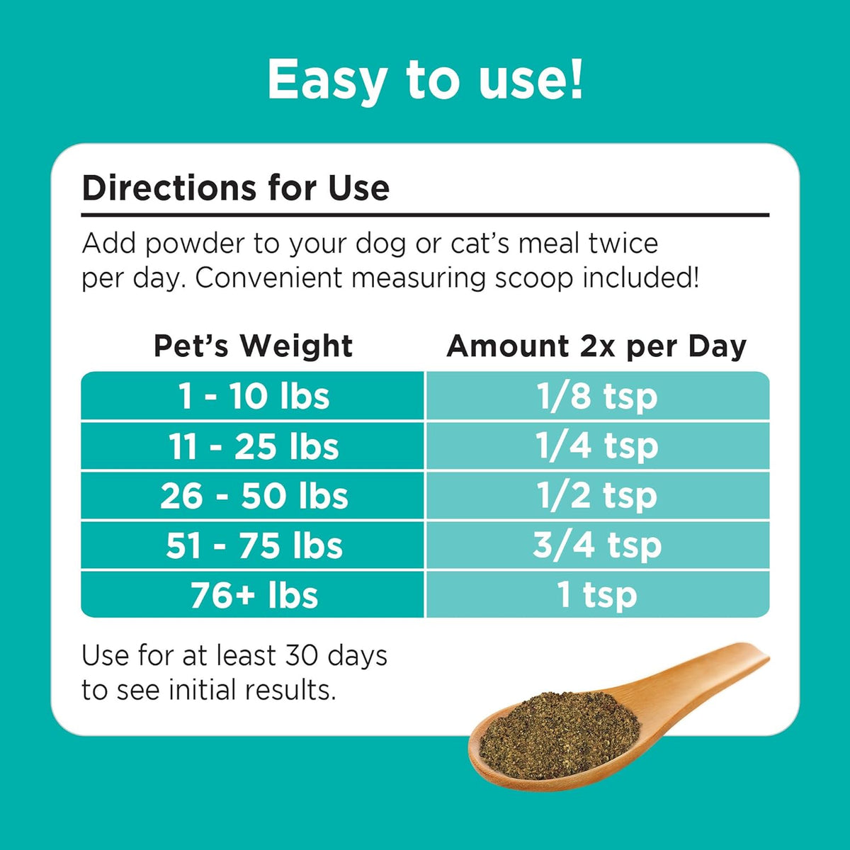 Solid Gold Cat & Dog Multivitamin Powder - Kelp Powder, Omega 3 & Vitamins for Dental, Digestive