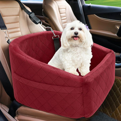 Dog Car Seat for Small Medium Dogs,Detachable Washable Dog Booster Seat Under 30lbs, Pet Car Seats