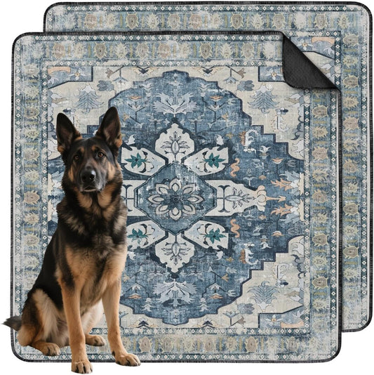 Washable Pee Pads for Dogs 2 Pack, Absorbent Reusable Puppy Pads Waterproof, Leakproof & Non-Slip