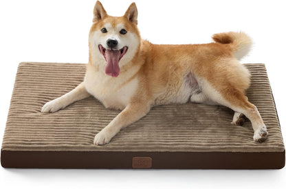Bedsure Dog Beds Large Sized Dog- Orthopedic Pet Beds with Removable Machine Washable Cover, Egg