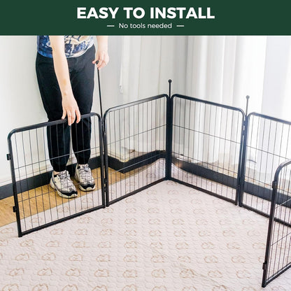FXW Rollick Unleashed Dog Playpen for Indoor, Yard, RV Camping, 24 inch 6 Panels for Small and