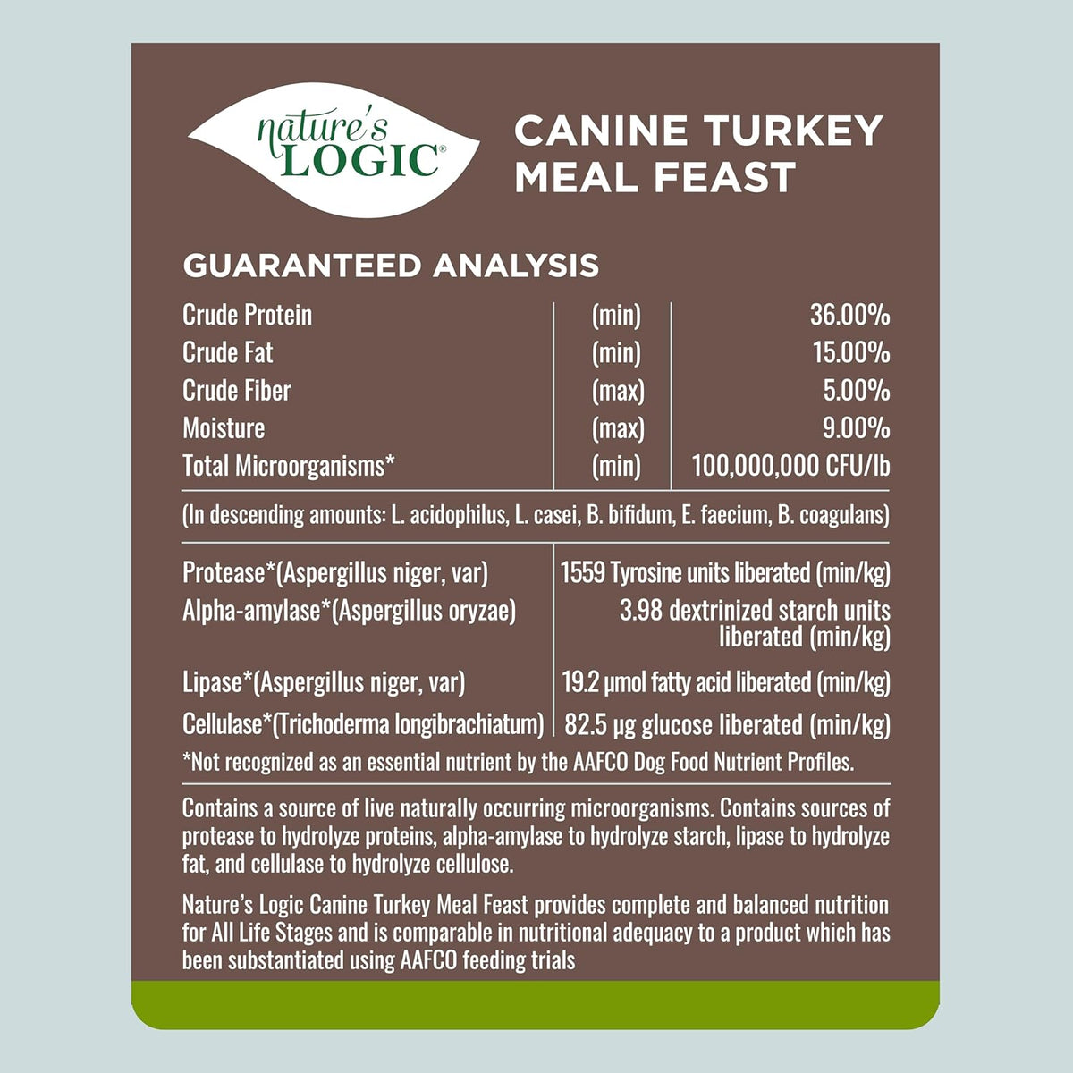 NATURE'S LOGIC Dry Dog Food - 100% Natural - No Synthetics - for All Ages, Sizes, Breeds - Free