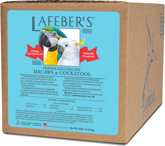 LAFEBER'S Premium Daily Diet Pellets Pet Bird Food, Made with Non-GMO and Human-Grade Ingredients