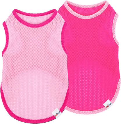 2 Pack Cooling Shirts for Dogs, Breathable Lightweight Dog Shirts for Small Dogs Girl, Sleeveless