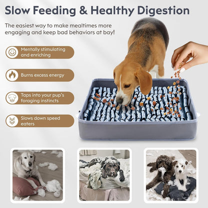 Snuffle Mat for Dogs, Dog Puzzle Mat, Interactive Dog Toys for Enrichment,Sniff Mats with Non-Slip