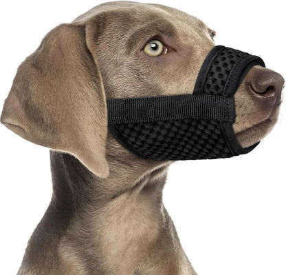 Mayerzon Dog Muzzle with Hook and Loop for Large Medium Small Dogs, Patented Soft Mesh Beagle