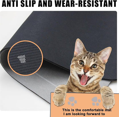 YCT Pet Food Mat, Non-Slip Bottom Absorbent Quick Dry Cat & Dog Feeding Mat, Pet Supplies