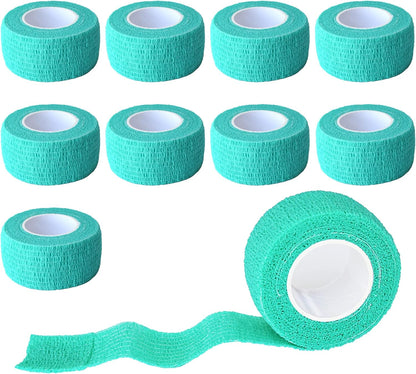 9 Pack 1" x 5 Yards Self Adhesive Bandage Wrap Self Stick Wrap for Ankle, Wrist, Finger, Sports