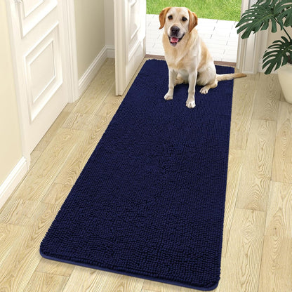 OLANLY Dog Door Mat for Muddy Paws 70x24, Absorbs Moisture and Dirt, Absorbent Non-Slip Washable
