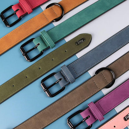 Didog Soft Padded PU Leather Dog Collar, Breathable and Adjustable Dog Collar for Large Dogs