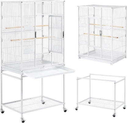 Yaheetech 54" Large Flight Bird Cage for Parrots Macaw Cockatiels Sun Parakeets Lovebird Green