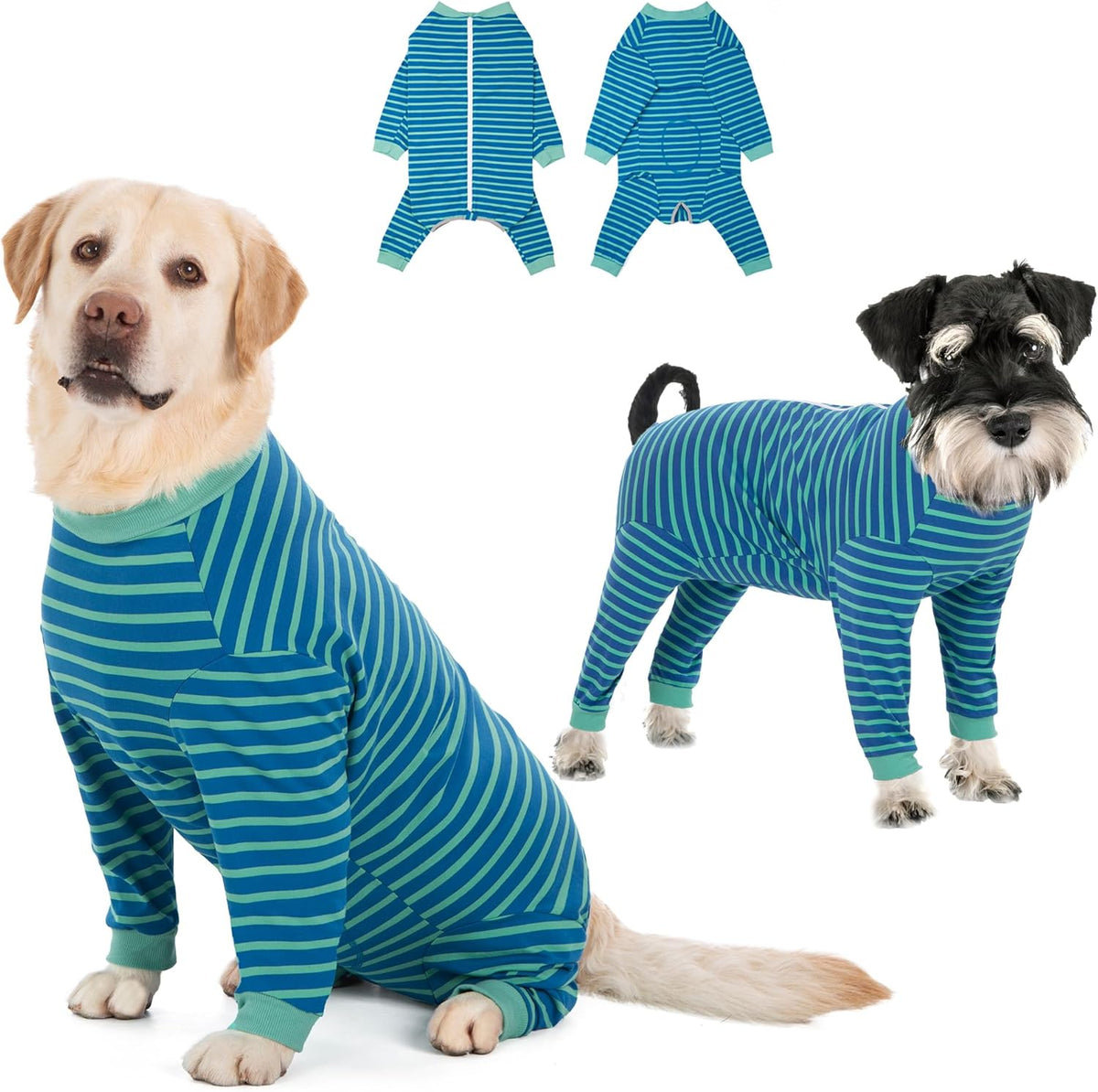 Yeapeeto Dog Onesie Surgery Recovery Suit for Large Medium Bodysuit Dogs Pajamas PJS Full Body for