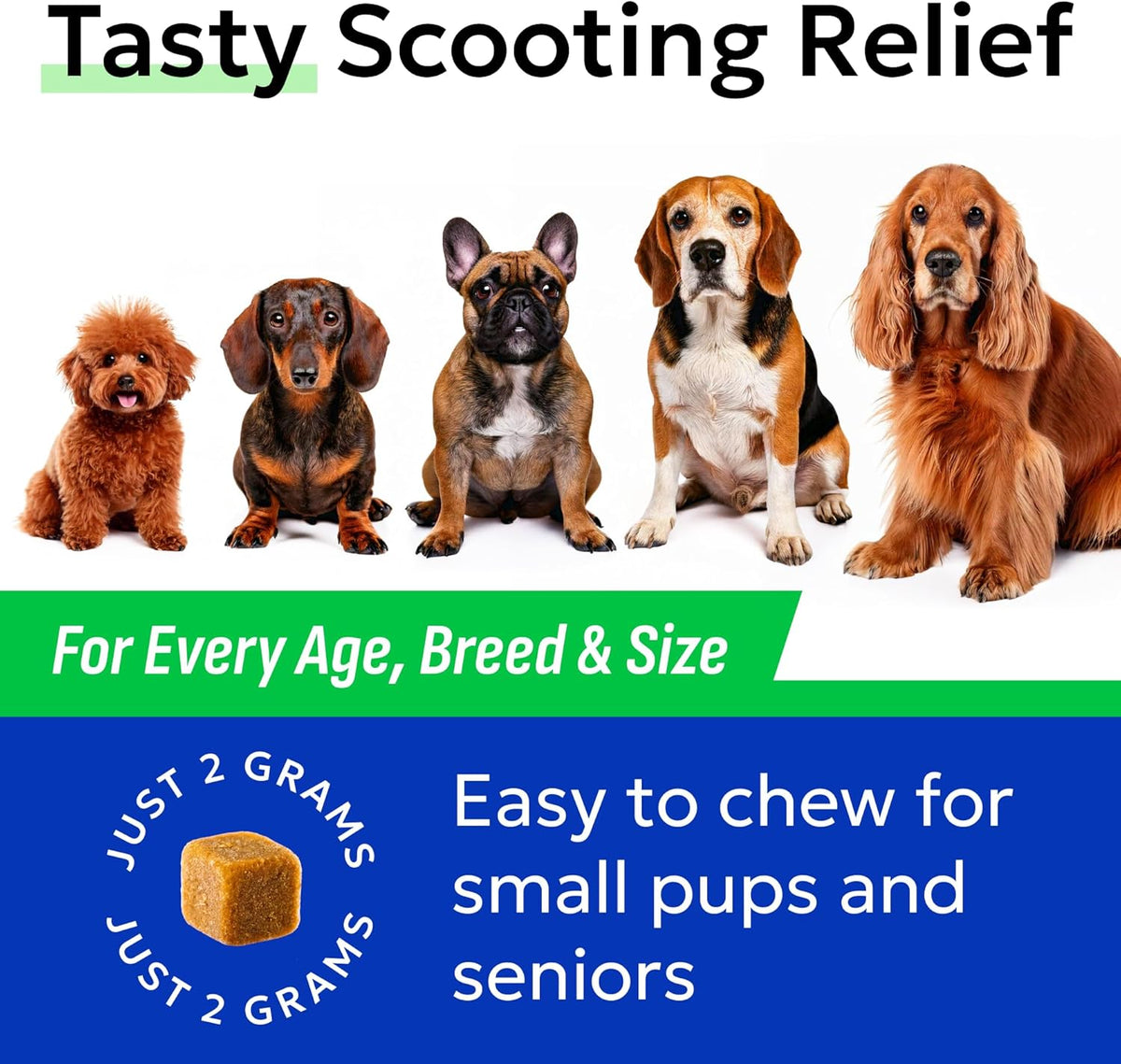 BARK&Spark Dog Anal Gland Treatment Chews - AnalGland Support Supplement - Stop Scoot & Reduce Odor
