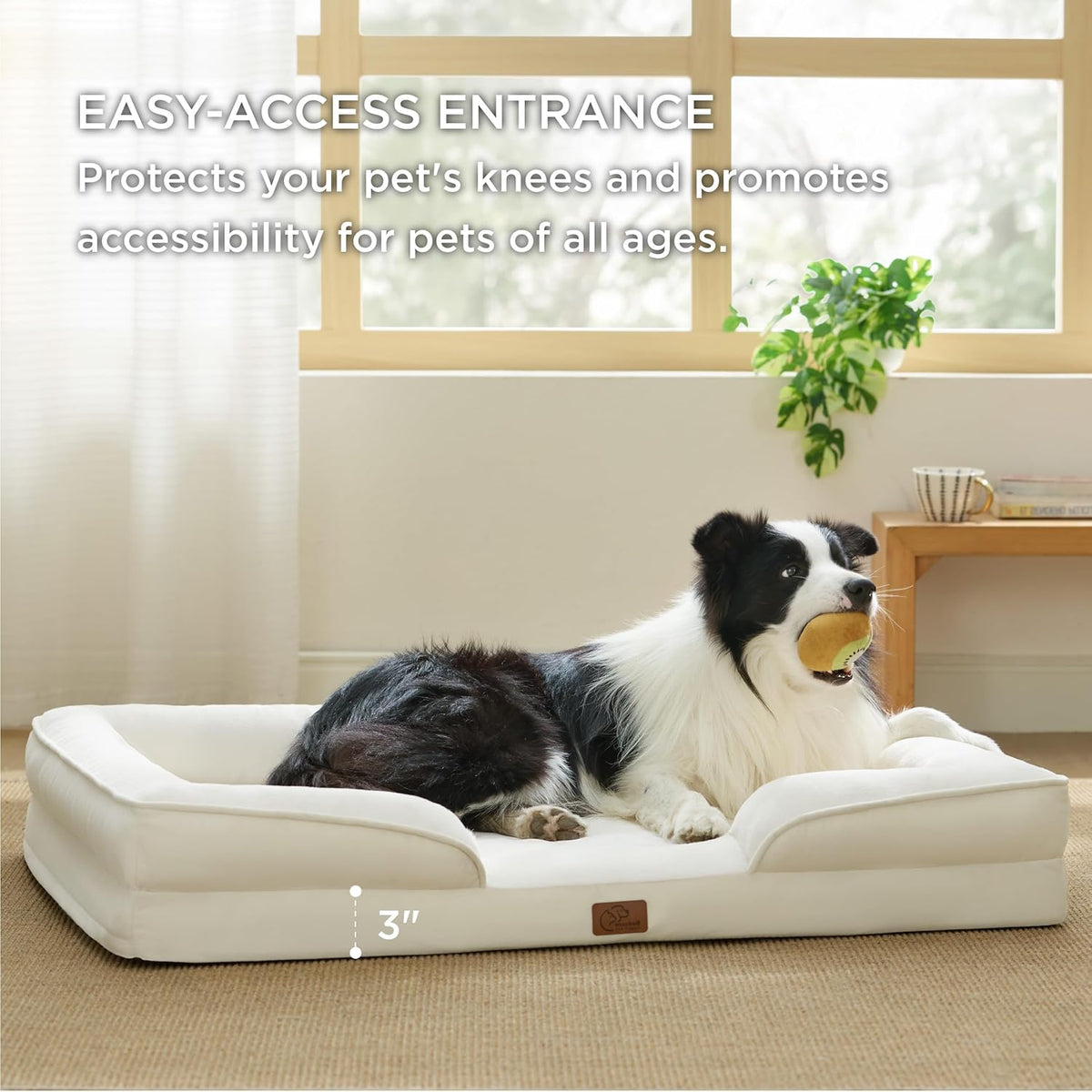 Bedsure Orthopedic Dog Beds Large Sized Dog - Washable Large Dog Cat Bed Waterproof, Comfort Dogs