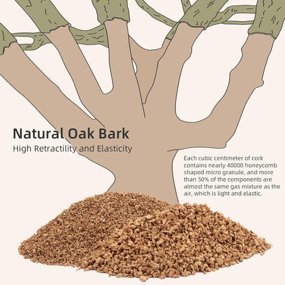 Niteangel Natural Coco/Cork Hamster Bedding Pet Litter for Dwarf Syrian Hamsters, Gerbils, mices