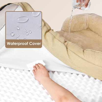 EHEYCIGA Orthopedic Dog Beds for Large Dogs, Waterproof Memory Foam Large Dog Bed with Sides
