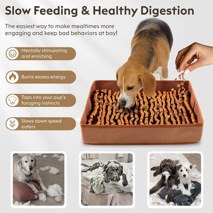 Snuffle Mat for Dogs, Dog Puzzle Mat, Interactive Dog Toys for Enrichment,Sniff Mats with Non-Slip