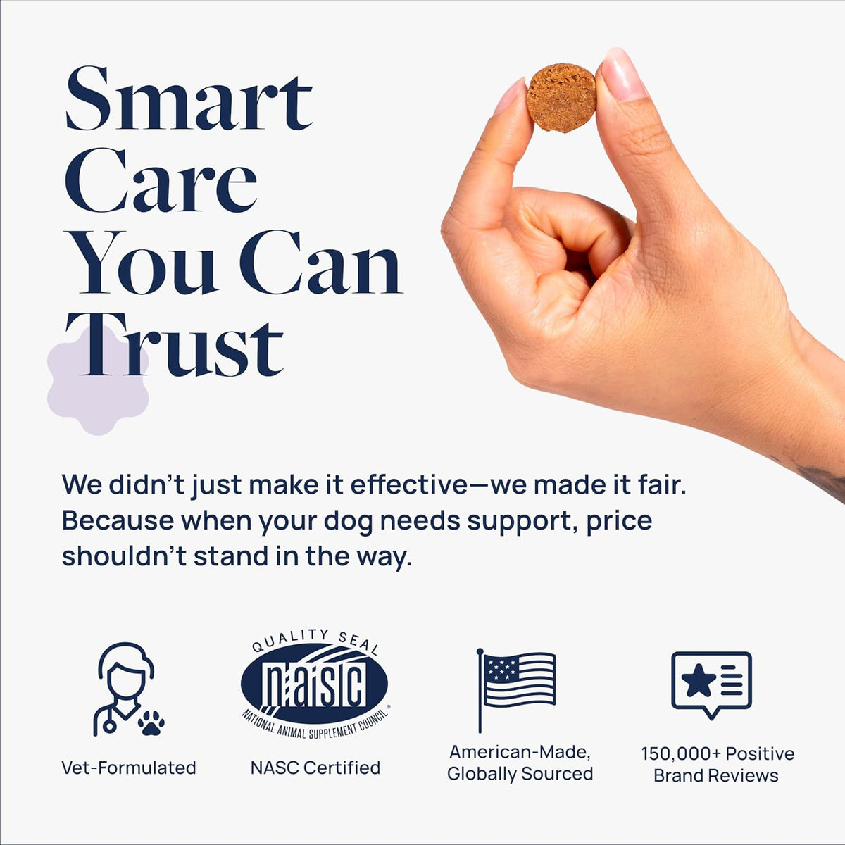 Veterinary Formula Pet Calm 60ct – Vet-Formulated Calming Chews for Dogs with L-Theanine