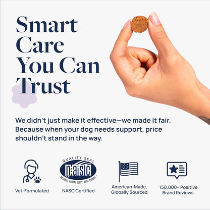 Veterinary Formula Pet Calm 60ct – Vet-Formulated Calming Chews for Dogs with L-Theanine