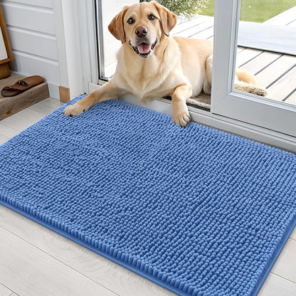 OLANLY Dog Door Mat for Muddy Paws 36x24, Absorbs Moisture and Dirt, Absorbent Non-Slip Washable