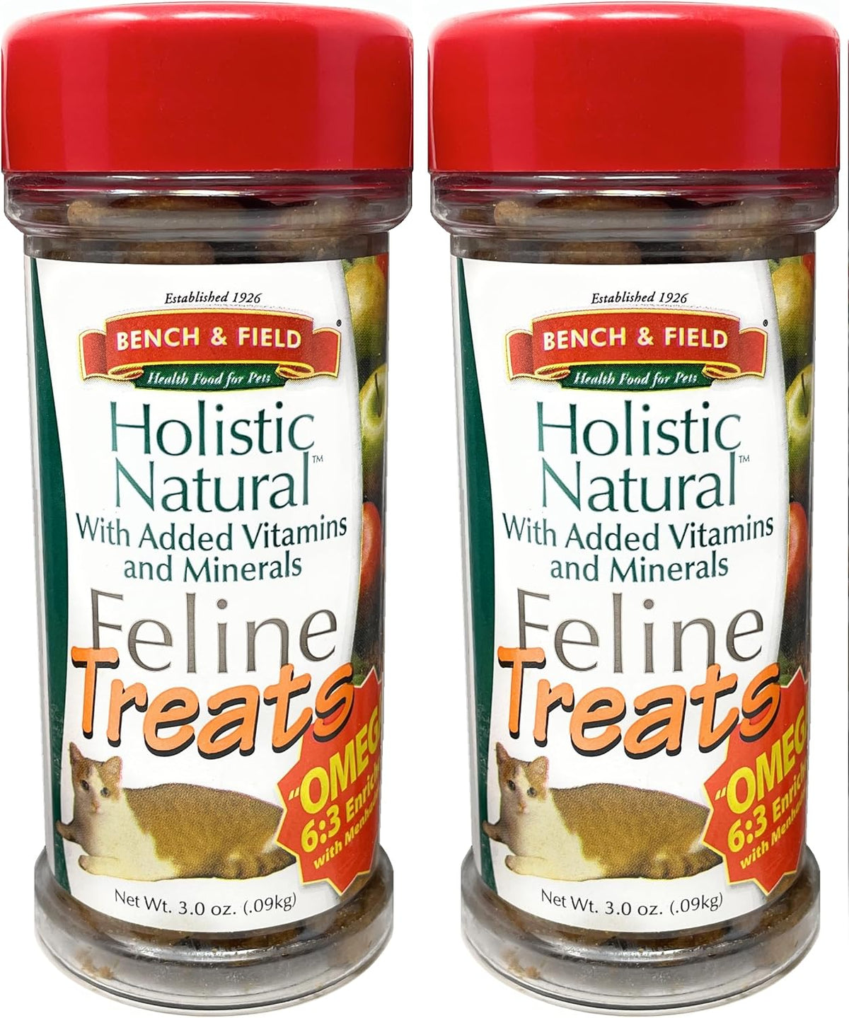 Bench & Field Holistic Natural Healthy Kitty Cat Treats | Crunchy Fish-Shaped Bites | Delicious