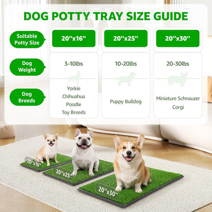 Dog Grass Pet Loo Indoor/Outdoor Portable Potty, Dog Litter Box, Artificial Grass Patch Bathroom