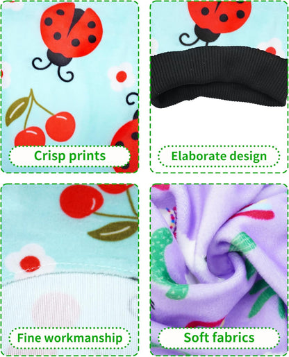 PET SHOW 4 Pack Small Dog Pajamas Spring Dog Clothes for Medium Dogs Girl Boy Soft Stretchy PJs Bee