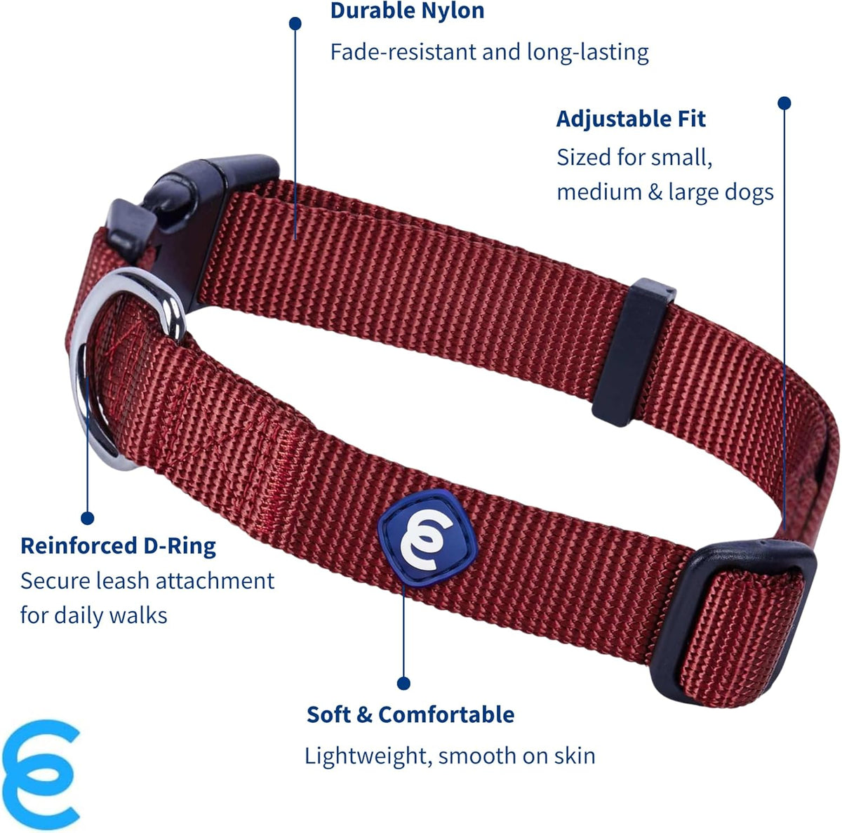 Blueberry Pet X-Small Dog Collar | Girl Dog Collars | Female Dog Collar XS | Quick Release Dog