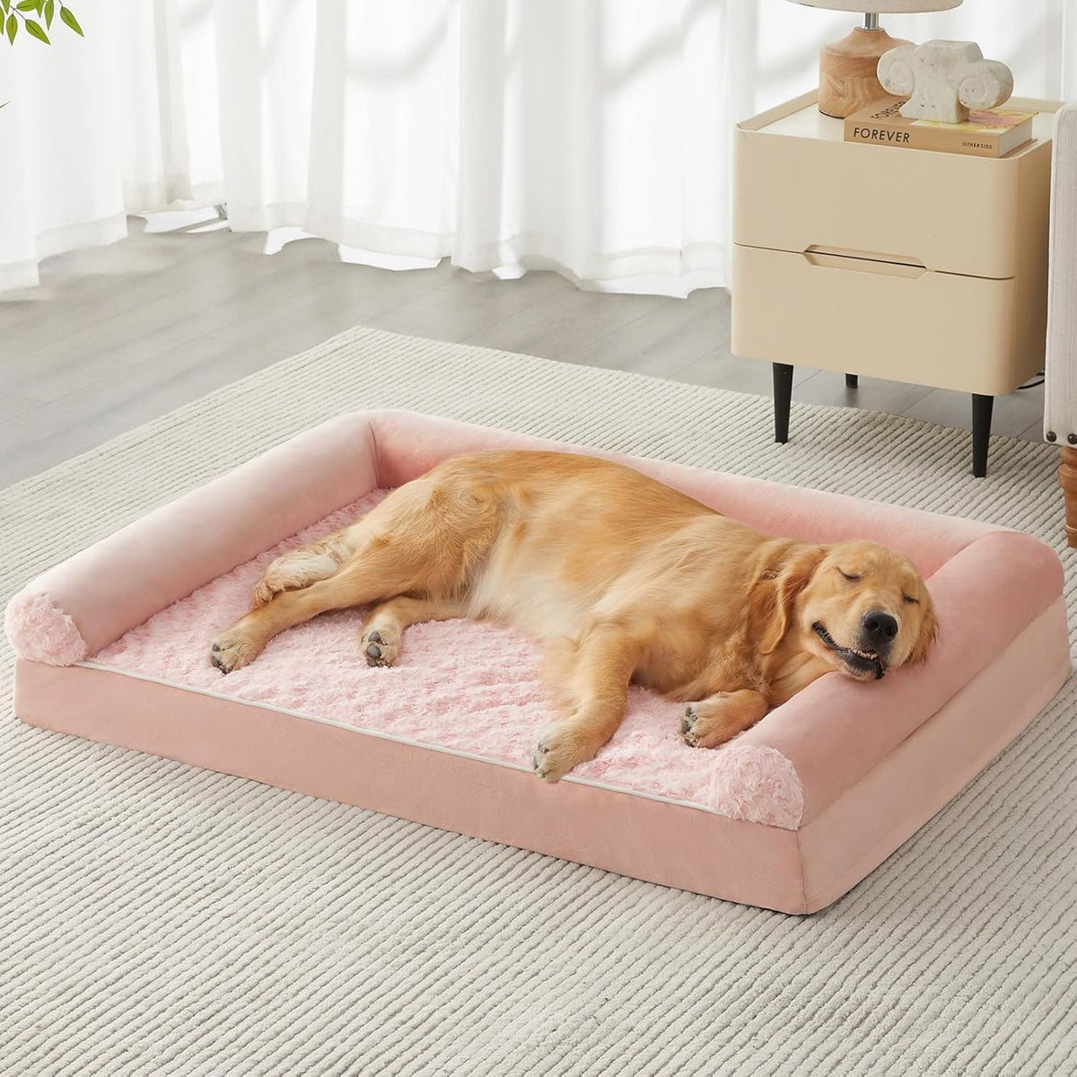 BFPETHOME Dog Beds for Large Dogs, Orthopedic Dog Bed for Medium Large Dogs,Big Waterproof Couch