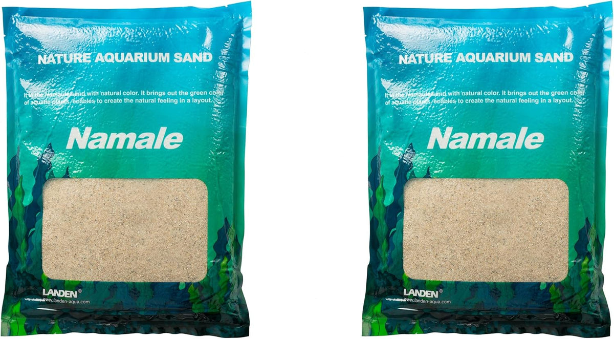 LANDEN Namale Aquarium Sand 22 lbs (6L), Super Natural for Aquarium Landscaping, Cosmetic Sand for