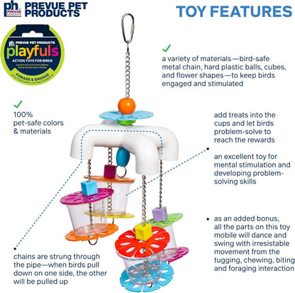 Prevue Pet Products Sink 'n Seek - Playfuls Forage & Engage Bird Toy 60250