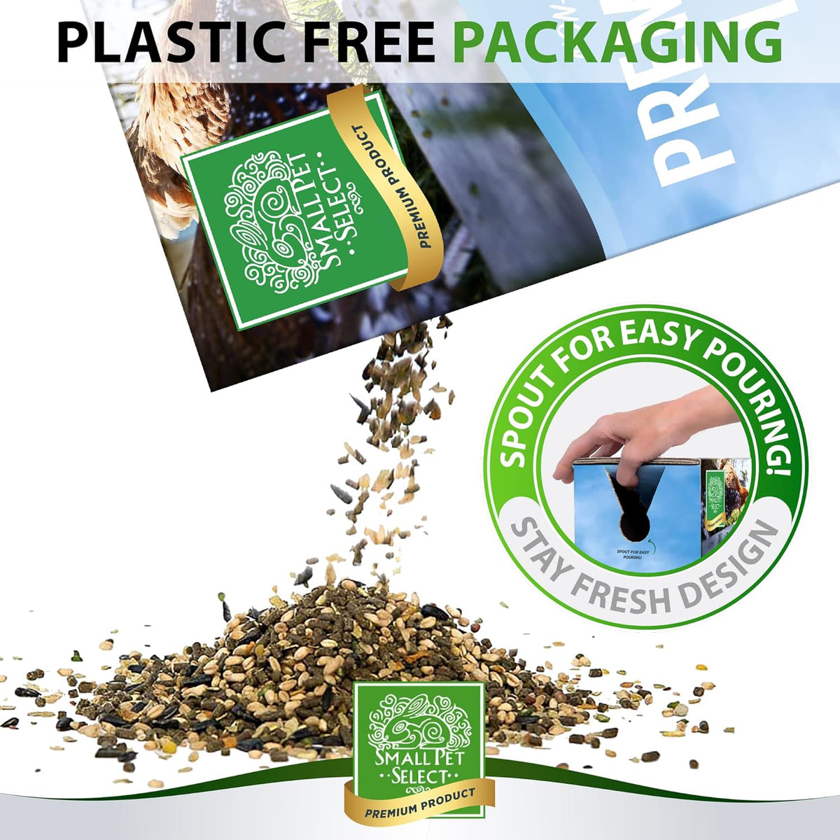 Small Pet Select Chicken Layer Feed Pellets, Food for Chickens and Laying Hens, Poultry and