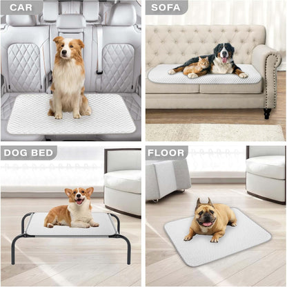 MICROCOSMOS Pet Cooling Mat & Sleeping Pad- Breathable Bubble Surface, EZ Clean. Keep Cooling for