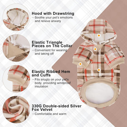 BEAUTYZOO Dog Hoodie Sweaters for Small Medium Large Size Dogs Girls Boys- Premium Quality, Ultra