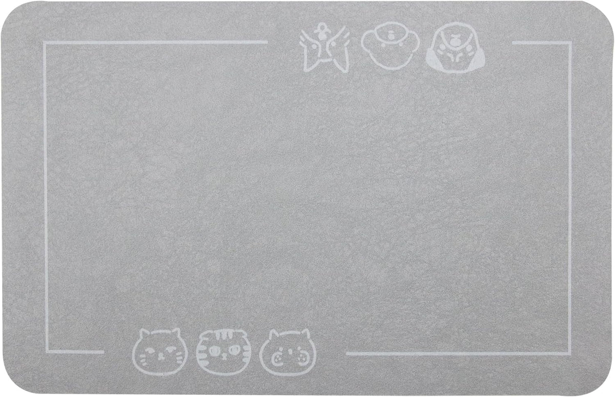 YCT Pet Food Mat, Non-Slip Bottom Absorbent Quick Dry Cat & Dog Feeding Mat, Pet Supplies