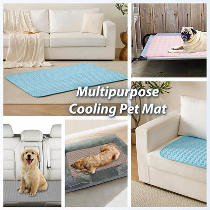 MICROCOSMOS Summer Cooling Mat & Sleeping Pad- Water Absorption Top, Materials Safe, Easy Carry, EZ
