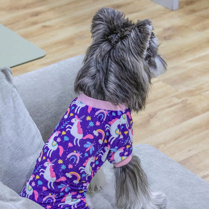 CuteBone Dog Halloween Pajamas Puppy Onesies Small Dogs Soft Pjs Coat Cat Apparel Comfy Pet