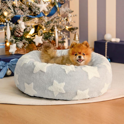 LE SURE Donut Small Dog Bed - Round Cat Beds for Indoor Cats Anti-Anxiety Calming Pet Beds
