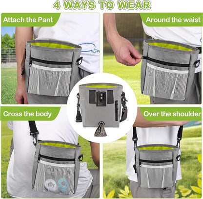 JIURUN Dog Treat Bag, Dog Training Kit - Treat Pouch, Pet Training Fanny Pack, Puppy Training