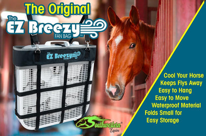 Southwestern Equine EZ Breezy Box Fan Holder, Horse Stall Classic Fan Bag, Stable Supplies, Horse