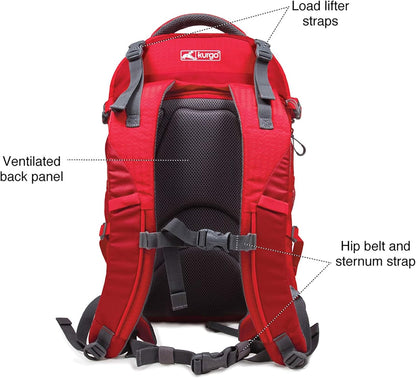 Kurgo G-Train - Dog Carrier Backpack for Small Pets - Cat & Dog Backpack for Hiking, Camping or
