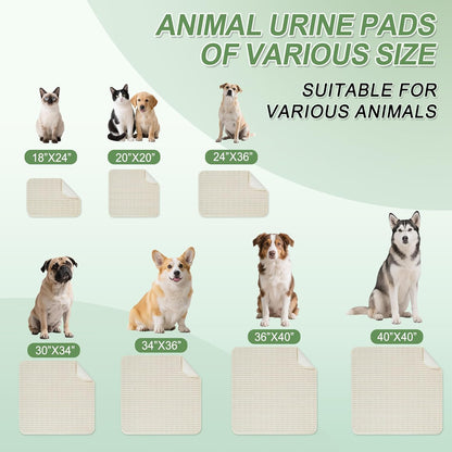 Washable Pee Pads for Dogs, 2 Pack Reusable Puppy Pads Dog Pads, Non-Slip Dog Pee Pads, Leakproof