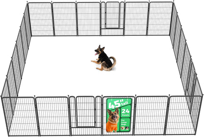 FXW Rollick Unleashed Dog Playpen for Indoor, Yard, RV Camping, 45 inch 24 Panels for Large Dogs