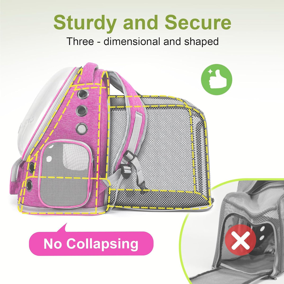 Expandable Cat Backpack,Cat Bubble Backpack Carrier for Carrying Cats, Pets and Small