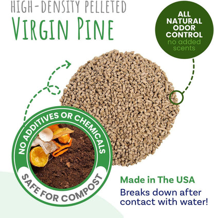 Small Pet Select Pine Pellet Bedding 20lb, Litter Pellets for Rabbit, Guinea Pig, Hamster, Bunny